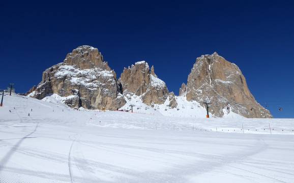 Skiing in the Val di Fassa (Fassa Valley/​Fassatal)