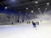 Children's ski course in the indoor ski hall