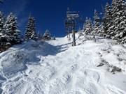 Black mogul slope