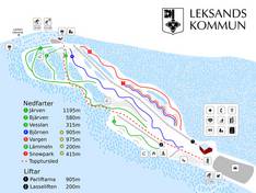 Trail map Granberget – Leksand