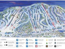 Trail map Sommet Saint-Sauveur