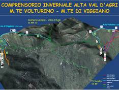 Trail map Monte Volturino