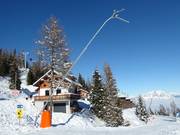 Snowmaking with snow lances in the Galsterberg ski area