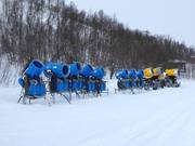 Snow cannons in the Tänndalen ski area