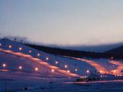 Night skiing