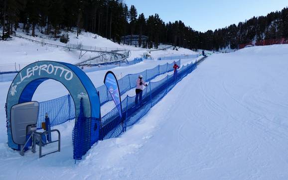 Ski resorts for beginners in the Valdidentro – Beginners Cima Piazzi/San Colombano – Isolaccia/Oga