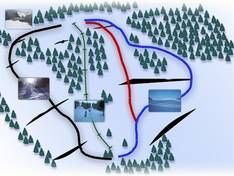 Trail map Buřín – Hodkovice nad Mohelkou