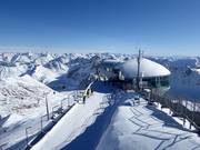 The panorama at the Pitztal Glacier at 3,440 m