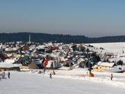 View of the town of Boží Dar
