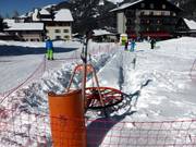 Practice lift at the ski school meeting area