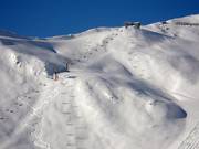 Powder slopes at the Seekareckbahn