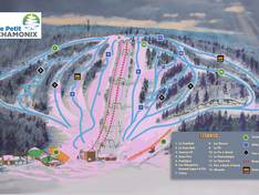 Trail map Le Petit Chamonix