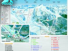 Trail map Ascou Pailhères