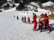 Ski course on the Schwazerwiese practice slope