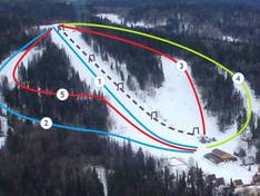 Trail map Ivan-Gora