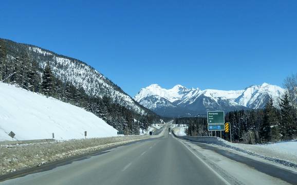 Sawback Range: access to ski resorts and parking at ski resorts – Access, Parking Mt. Norquay – Banff