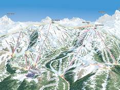 Trail map Grand Targhee
