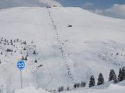 The slopes at the Douce chairlift