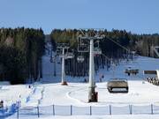 View of the ski area in Orlické Záhoří