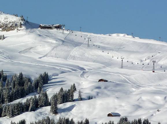 View of the Lenk/Betelberg ski area