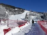 New ski bridge on the south slope