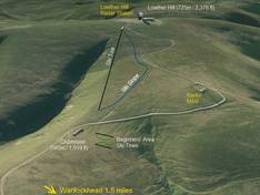 Trail map Lowther Hills