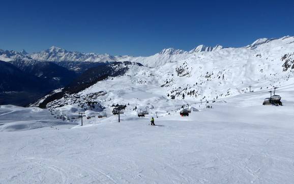 Aletsch Arena: size of the ski resorts – Size Aletsch Arena – Riederalp/Bettmeralp/Fiesch Eggishorn