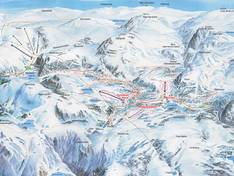 Trail map Furedalen Alpin – Kvamskogen