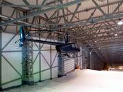 Model of a helicopter in the ski hall