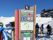Detailed information at the lift entrances