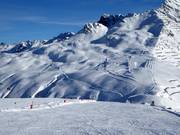 Slopes at Grasjoch with snow park