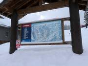 Information board with slope map