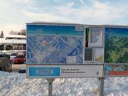 Slope map with information on the open lifts