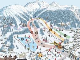 Trail map Languard – Pontresina
