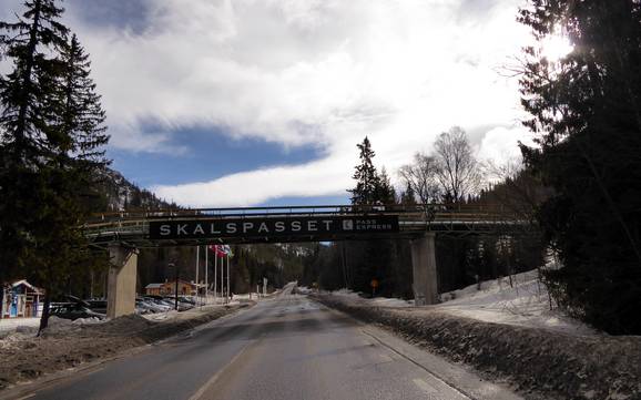 Vemdalen: access to ski resorts and parking at ski resorts – Access, Parking Vemdalsskalet