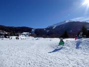 View from the Kinderparadies Bürchen up into the ski area