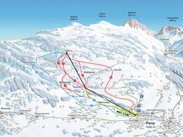 Trail map Pany (Luzein)