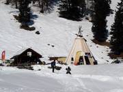 Stop for a break at the Tipi in Siviez
