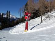 Snow cannon in the Drei Zinnen Dolomites ski resort