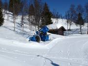 High-performance snow cannons in the Geilo ski resort