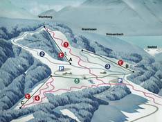 Trail map Wachtberglifts – Weyregg am Attersee