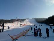 The practice slope for your first steps in the snow