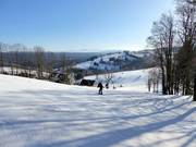 View from Mieszko over the Zieleniec ski area