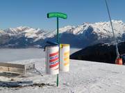 Waste separation in the ski area