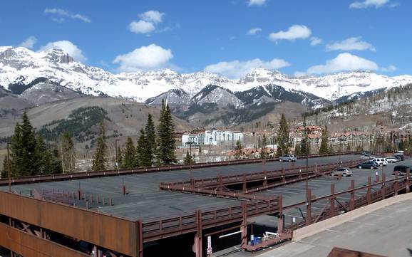 San Juan Mountains: access to ski resorts and parking at ski resorts – Access, Parking Telluride