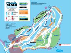 Trail map Mount Sima