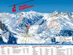 Trail map Moosetallift – Leisach