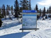 Slope map in the Levi ski resort