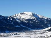 View of the ski resort