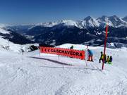 Clear signage on the slopes